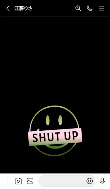 [LINE着せ替え] スマイル グラデーション 180の画像2