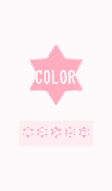 [LINE着せ替え] pink color S09の画像1