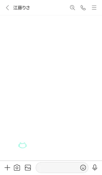 [LINE着せ替え] 落書きにゃん(ホワイト4-05)の画像2