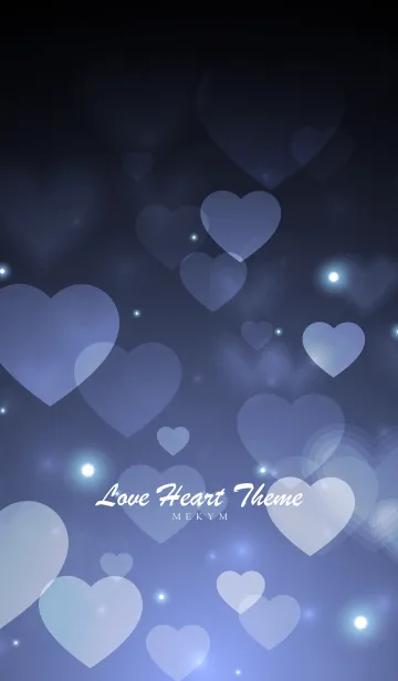 Love Heart Theme -FROSTY BLUE-の着せ替えメイン画像