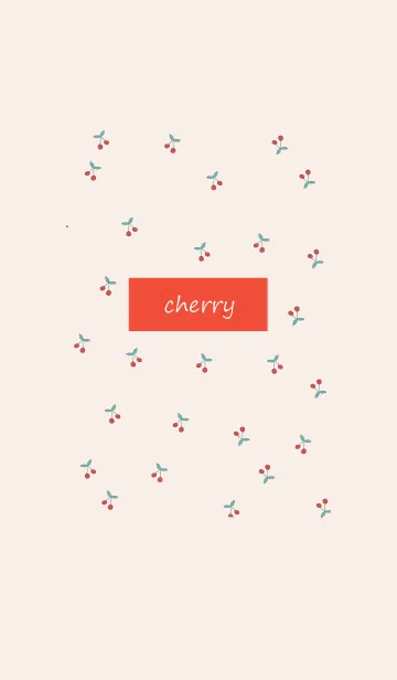 [LINE着せ替え] cherry_pattern #redの画像1