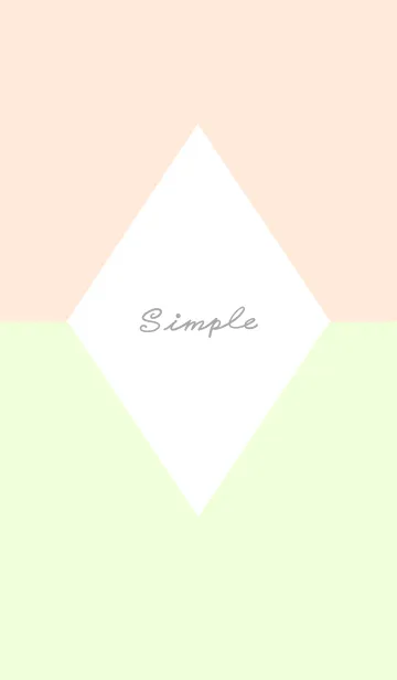 [LINE着せ替え] Simple Times-Light Orange.Light Green Jの画像1