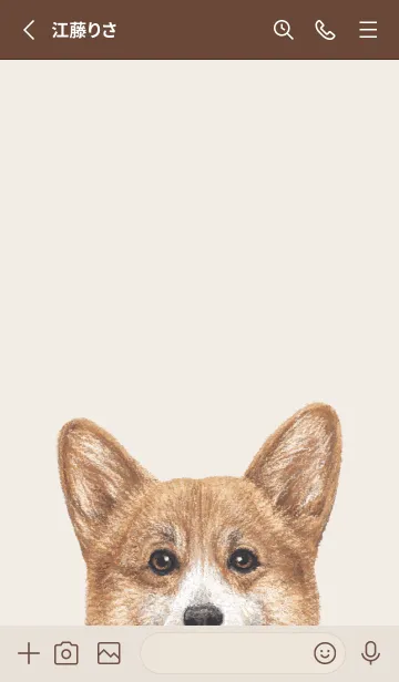 [LINE着せ替え] ICON DOG - コーギー 01 - BROWN/05の画像2