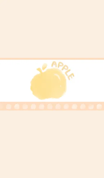 [LINE着せ替え] Smudged Apple J-LightOrange.LightYellowの画像1