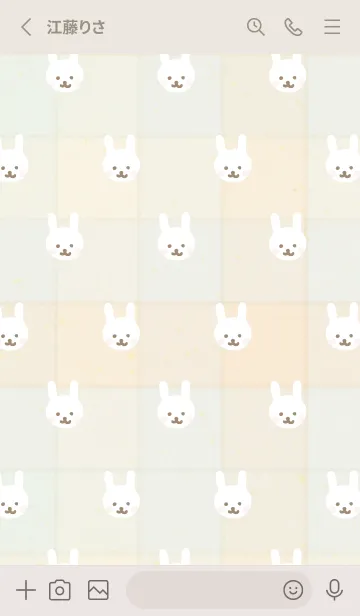 [LINE着せ替え] うさぎ たくさん27の画像2