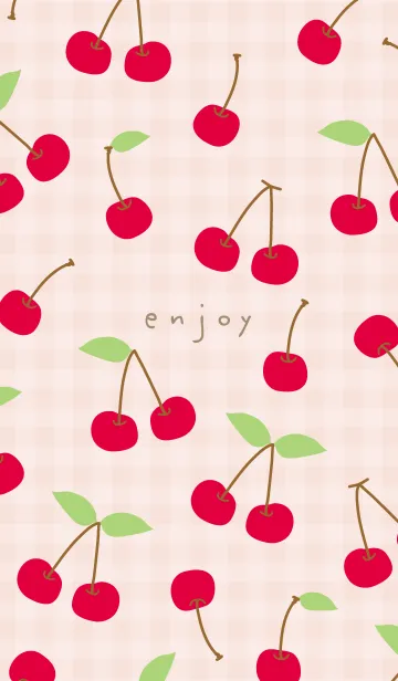 [LINE着せ替え] チェリー チェリー シンプル17の画像1