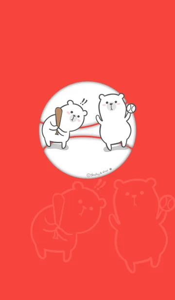 Here Comes Bears J -redの着せ替えメイン画像