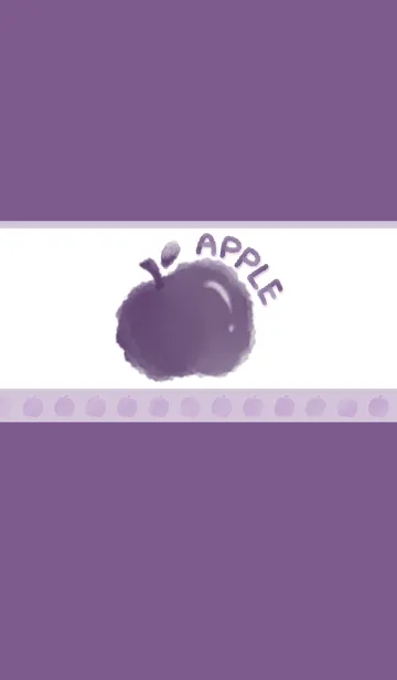 [LINE着せ替え] Smudge Apple J-Purple Partyの画像1