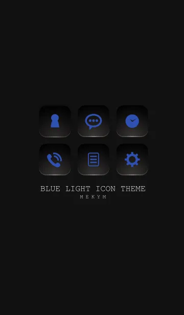 [LINE着せ替え] BLUE LIGHT ICON THEME-SWITCH 2の画像1
