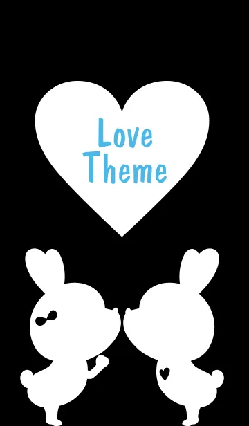 [LINE着せ替え] LOVE THEME Black and White 34の画像1