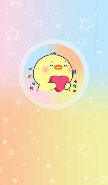 [LINE着せ替え] Simple Chick & Pastel Theme (JP)の画像1