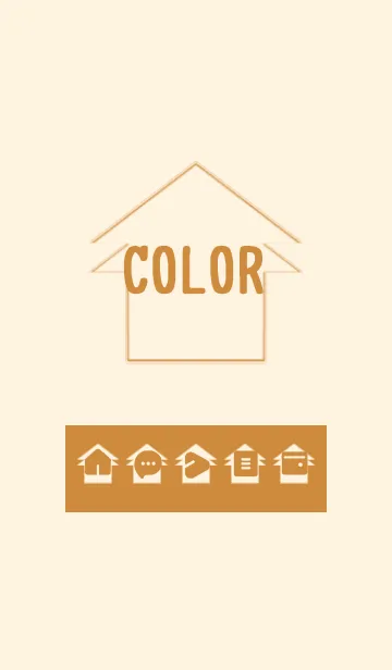 [LINE着せ替え] brown color T09の画像1