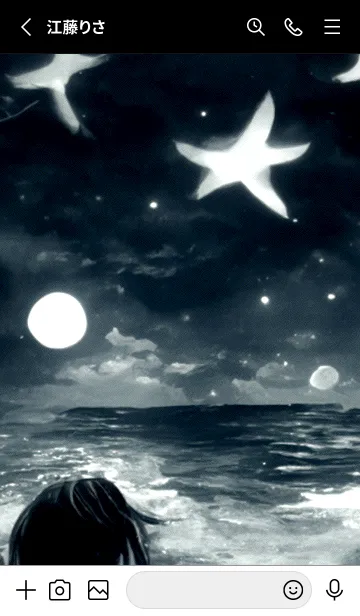 [LINE着せ替え] 夜の月 月の海 #4jw_17。の画像2