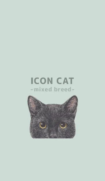 [LINE着せ替え] ICON CAT - ミックス - PASTEL GR/07の画像1