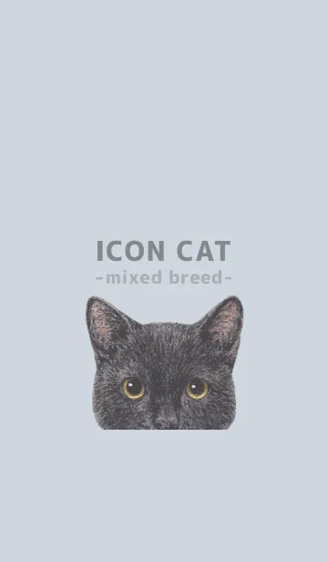 [LINE着せ替え] ICON CAT - ミックス - PASTEL BL/07の画像1