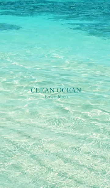 [LINE着せ替え] CLEAN OCEAN-Emerald sea MEKYM 5の画像1