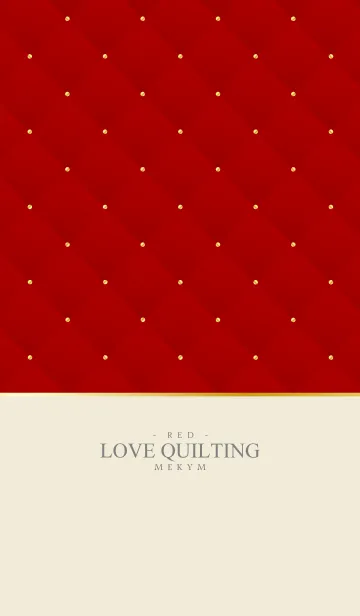 [LINE着せ替え] LOVE QUILTING RED 16の画像1