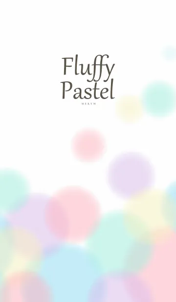 [LINE着せ替え] Fluffy Pastel-SIMPLE 14の画像1