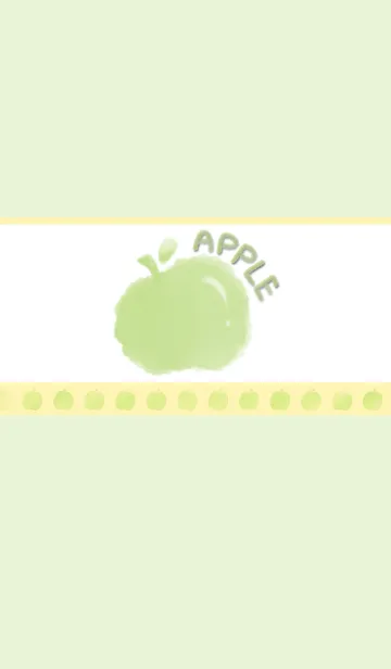 [LINE着せ替え] Smudged Apple J-Light Gray Green. Greenの画像1