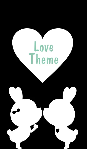 [LINE着せ替え] LOVE THEME Black and White 35の画像1