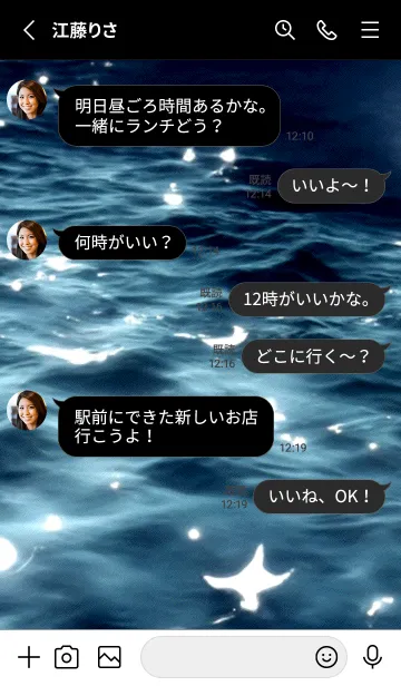 [LINE着せ替え] 夜の月 月の海 #4jx_28。の画像3