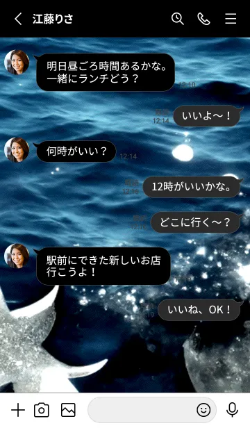 [LINE着せ替え] 夜の月 月の海 #4jx_27。の画像3