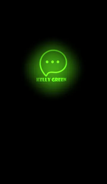 [LINE着せ替え] Kelly Green Neon Theme V3 (JP)の画像1