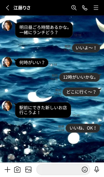 [LINE着せ替え] 夜の月 月の海 #4jx_23。の画像3