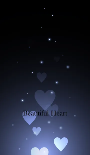 [LINE着せ替え] - Beautiful Frosty Blue Heart -の画像1