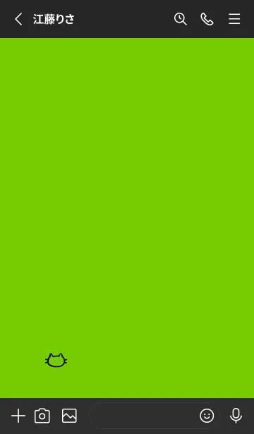 [LINE着せ替え] 落書きにゃん(ブラック1-04)の画像2