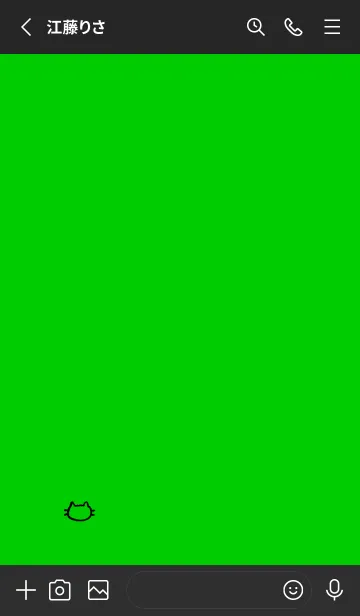 [LINE着せ替え] 落書きにゃん(ブラック1-05)の画像2