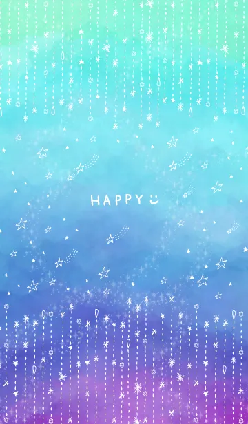 [LINE着せ替え] 星 キラキラ グラデーション54の画像1