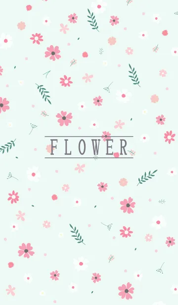 [LINE着せ替え] MANY FLOWERS GREEN.の画像1