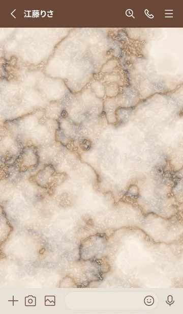 [LINE着せ替え] Marble Brownの画像2