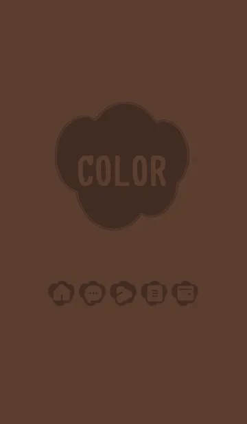 [LINE着せ替え] brown color U06の画像1