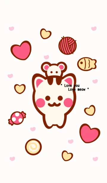 [LINE着せ替え] Mini meow meow 3の画像1