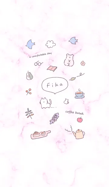 [LINE着せ替え] シンプルアイコン2♥ピンクパープル11_1の画像1