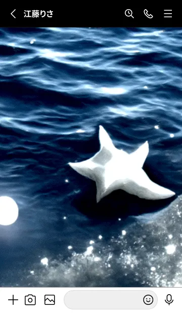 [LINE着せ替え] 夜の月 月の海 #4jx_14。の画像2