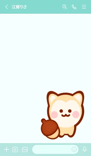 [LINE着せ替え] Mini fox in the forestの画像2