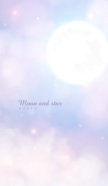 [LINE着せ替え] Moon And Star - PURPLE 3の画像1