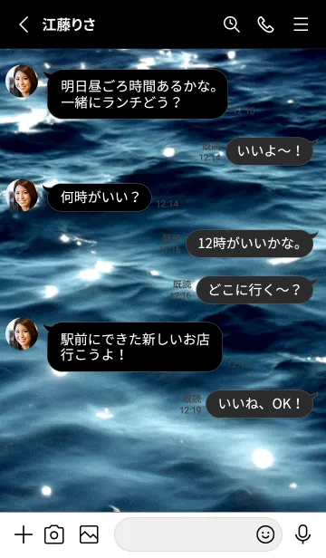 [LINE着せ替え] 夜の月 月の海 #4jx_13。の画像3