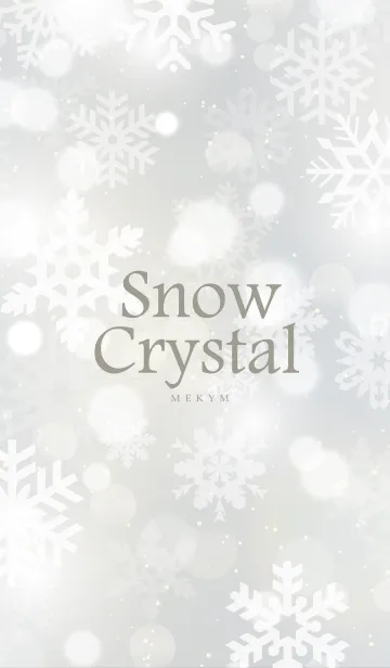 [LINE着せ替え] Snow Crystal-WHITE.MEKYM 2の画像1