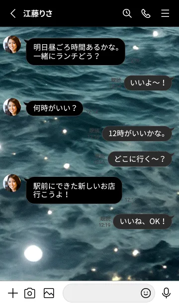 [LINE着せ替え] 夜の月 月の海 #4jy_3。の画像3