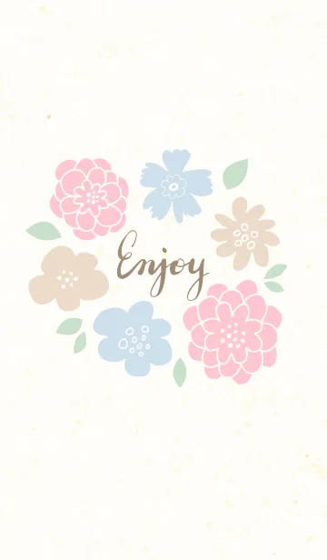 [LINE着せ替え] 3色の花輪5の画像1