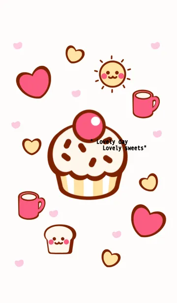 [LINE着せ替え] Lovely day Lovely sweets 3の画像1
