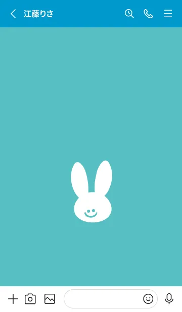 [LINE着せ替え] ホワイト ラビット 33の画像2