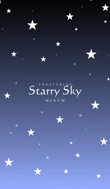 [LINE着せ替え] - Starry Sky Frosty Blue -の画像1