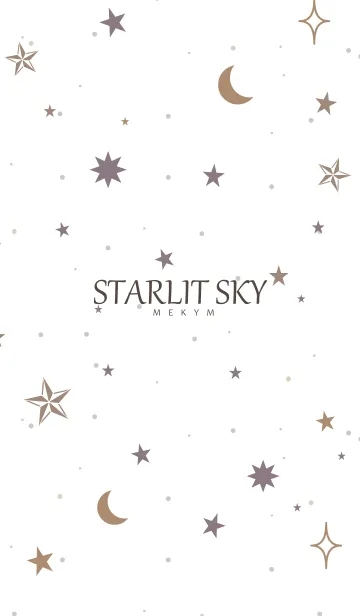 [LINE着せ替え] STARLIT SKY-WHITE 16の画像1