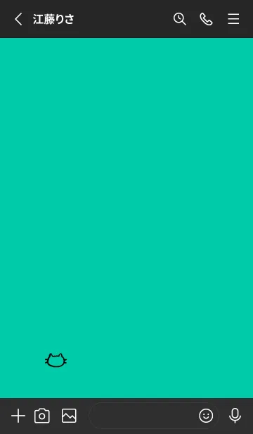 [LINE着せ替え] 落書きにゃん(ブラック1-06)の画像2