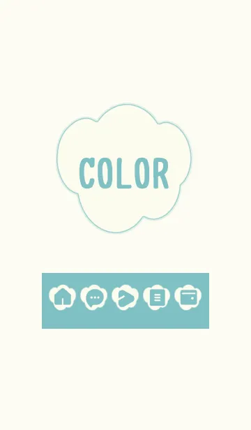 [LINE着せ替え] green color U17の画像1